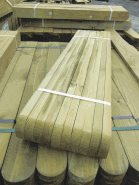 Fence Board Round 144 x 19mm